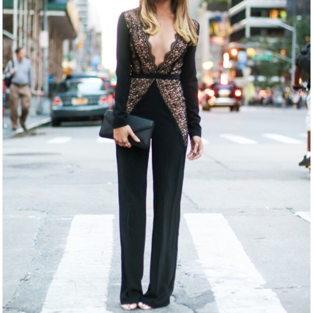 Misha Collection New Lace Detail Jumpsuit